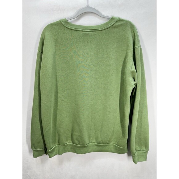 Disney 101 Dalmatians London England Sweatshirt Womens XL Green Pullover Cozy - Picture 4 of 10